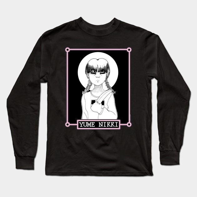Yume Nikki Long Sleeve T-Shirt by SnowyCicadaArt